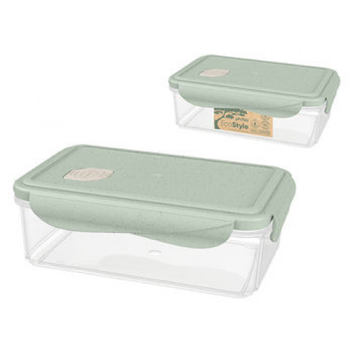 Container pentru frigider/MVP Phibo EcoStyle 1.1l, 20.3X13.2X7cm, cu supapa