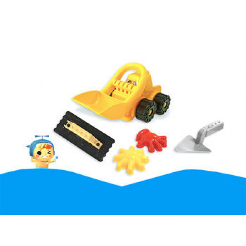 Набор игрушек для песка с экскаватором 5ед, 27X16cm