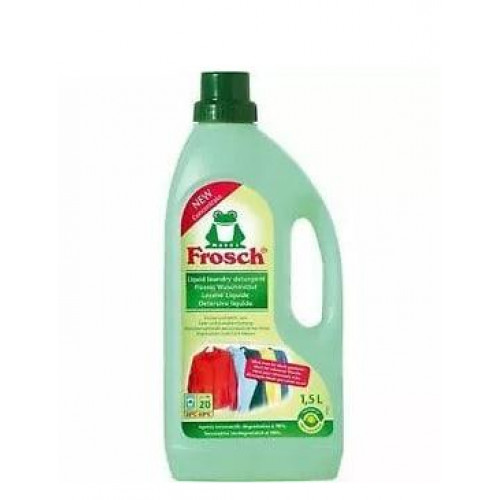 Detergent FROSCH, lichid, concentrat, pentru rufe colorate, spalare univresala, 1.5 l