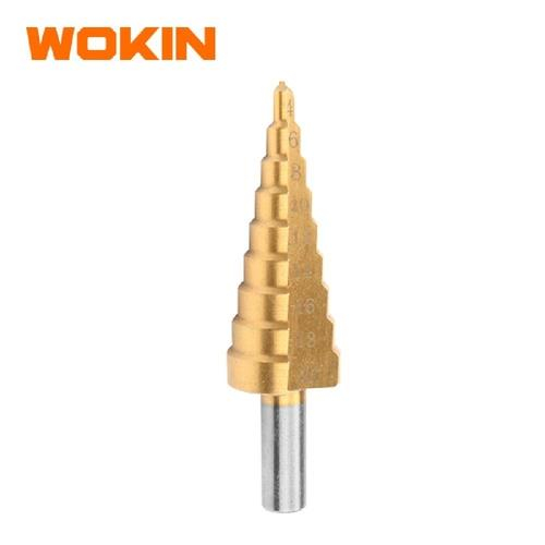 Коническое сверло WOKIN 4-20x2 мм с титановым покрытием