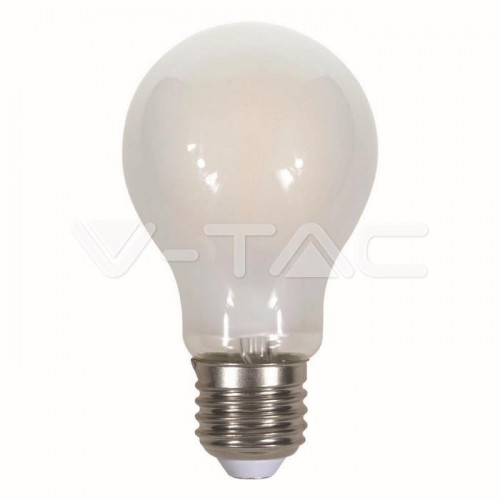 Bec LED 7W Filament E27 A60 A++ Mat Alb cald
