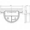 Capac de capăt PolyMax BASIC pentru jgheaburi modernizate DN100 H120/H135