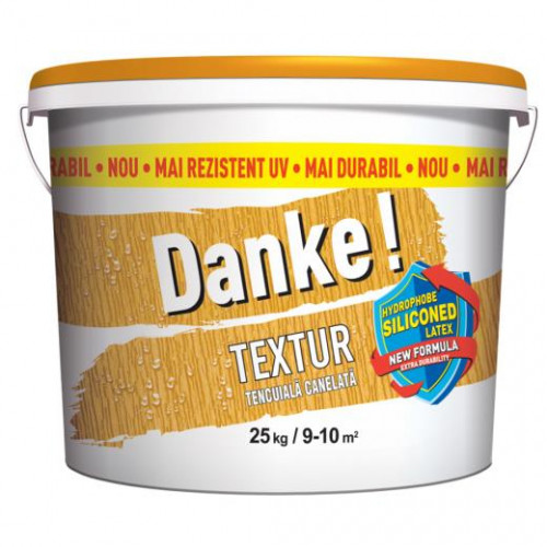 Tencuială decorativă „DANKE” (ORANGE LUMINOS) 25kg