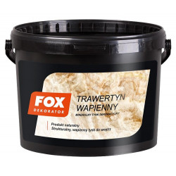 Tencuiala decorativa minerala FOX TRAWERTYN fractia marunta 5kg