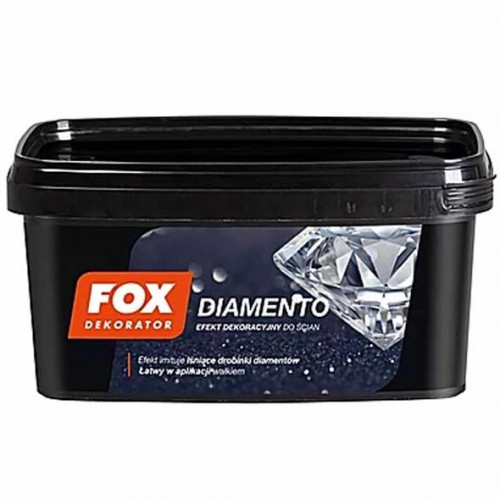 Краска декоративная Fox Diamento 0007 CARBON 1л