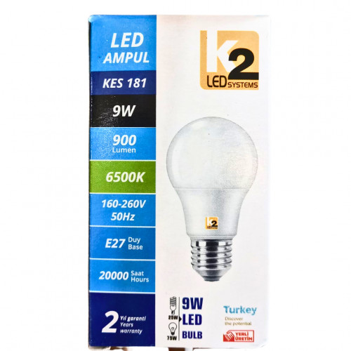 Lampă LED K2 LED AMPUL 9 W/ KES 181