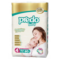 Подгузники PredoBaby Maxi 7-18 kg nr. 4 (60 buc.)