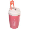 Cană termică 350ml „COFFEE” (roz)