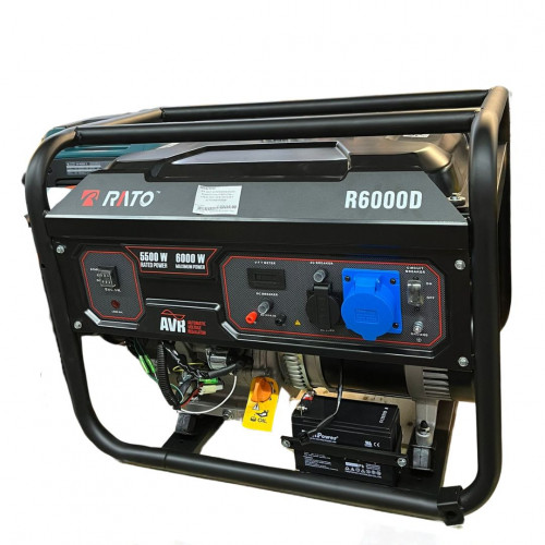 Generator R6000D Benzină + AVR 5.5 kW  RATO