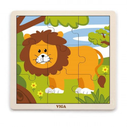 9-Piece-Puzzle – Lion