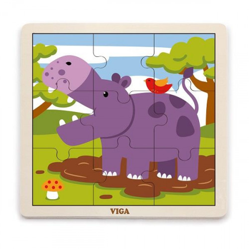 9-Piece-Puzzle – Hippo