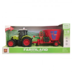 1:16 Tractor cu fricțiune „Trailered Farm Tractor” (lumina / sunet)