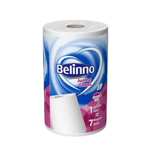 Полотенце бумажное BELINNO Jumbo, 2-слойная, 72 м