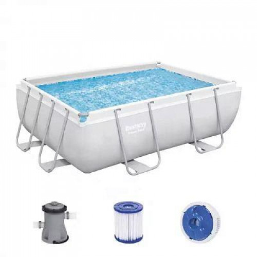 Bestway Power Piscină cu cadru din oțel 2.82 x 1.96 x 0.84 m.