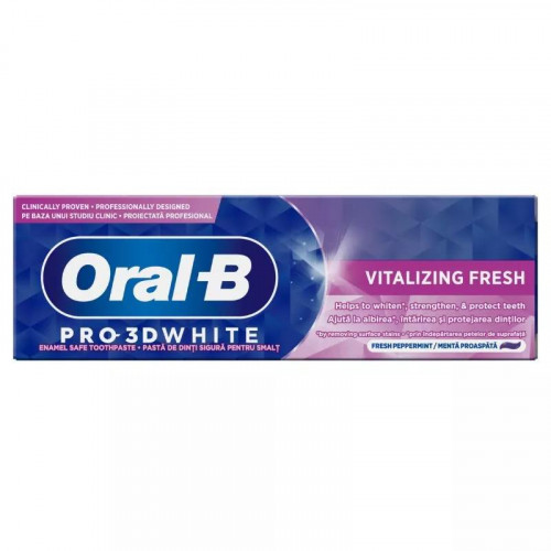 Зубная паста OB 3D WHITE VITALIZING FRESH 75ML