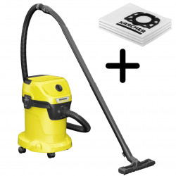 Многофункциональный пылесос Karcher  WD 3  + Фильтровальные мешки