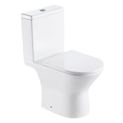Vas WC compact Nomi Alto Rimless alim. infer. orizontal Soft close, Easy Release UF