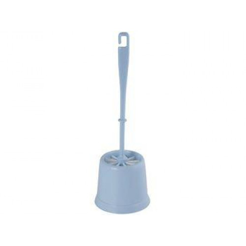 Perie pentru WC cu suport MSV albastra, plastic
