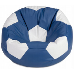 Fotoliu Eco Ball Bean Bag, albastru/alb ( L)