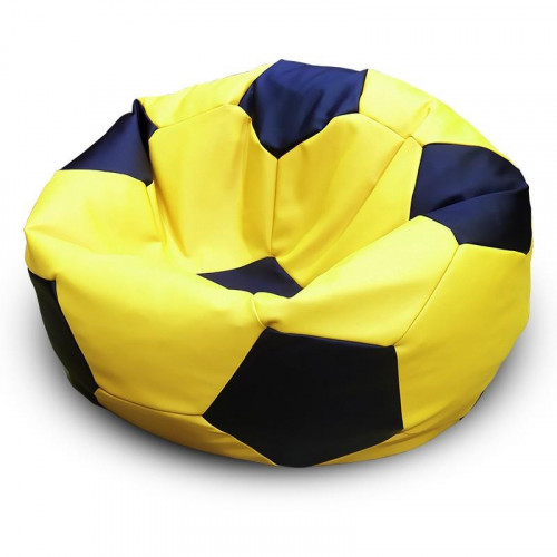 Fotoliu Eco Ball Bean Bag, galben/negru ( L)