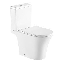 Vas WC compact Nomi Grande Rimless alim. infer. orizontal Soft close, Easy Release UF