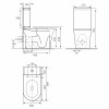 Vas WC compact Nomi Grande Rimless alim. infer. orizontal Soft close, Easy Release UF