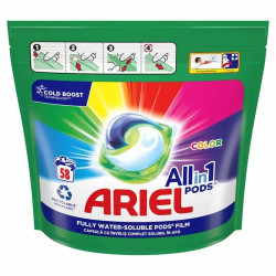 Capsule de rufe ARIEL Pods Color Gel, pentru rufe colorate, spălare automată, 58 bucăți