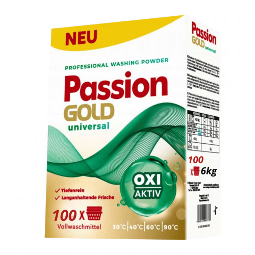 Pudră de spălat Passion Gold Professional/Universal (6kg/100 spălări) Pudră de spălat Passion Gold Professional/Universal (6kg/100 spălări)
