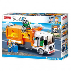 Set de construcție ”Mașină de gunoi” (326 elemente)