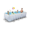 Бассейн CHEVRON PRISM FRAME RECTANGULAR POOL (400*100*200см) 6836L металлический каркас