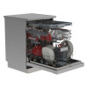 Посудомоечная машина Sharp QWNA31F45EIEU (серый)