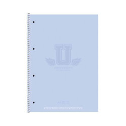 Caiet A4 (80 file matematică) pe spira cu microperforare