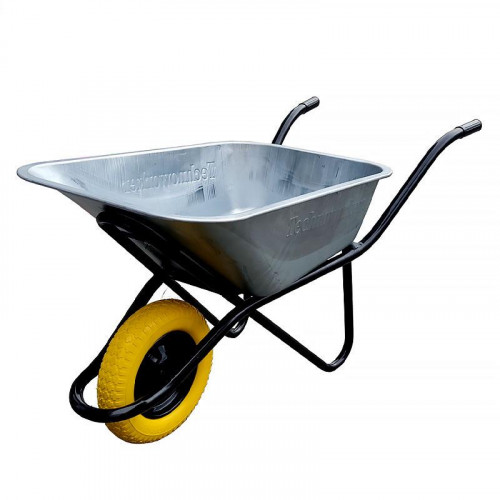 SET2WB-3 Set roaba 100L Roata poliuretan+Hirlet+Coada. Lopata. Disc piatra