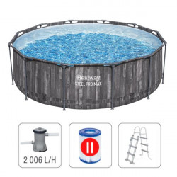 Piscină STEEL PRO MAX Round 366х100 cm, 9150 L, cadru metalic