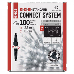 Lanț de legătură EMOS 100 LED standard intermitent - Icicles, 2,5 m, (D1CC02)