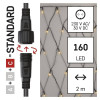 Perdea EMOS 160 LED Standard - plasă, 1,5x2 m,  (D1DW01)