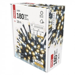 Гирлянда LED Рождественская EMOS 180 LED цепочка, 18 м,(D4AN06)