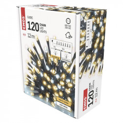 Гирлянда LED Рождественская EMOS 120 Светодиодная гирлянда, 12 м, (D4AN02)
