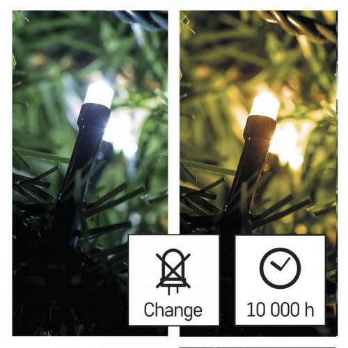 Ghirlanda Luminoasa de Crăciun EMOS 100 LED lanț 2în1, 10 m,(D4AL05)