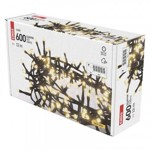 Гирлянда LED Рождественская EMOS 600 LED цепочка - ежик, 12 м, (D4BW03)
