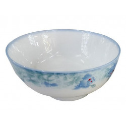 Salatiera din ceramica 15cm flori albastre