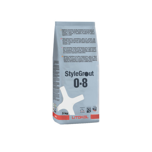 Затирка StyleGrout 0-8мм Серый-1 3кг