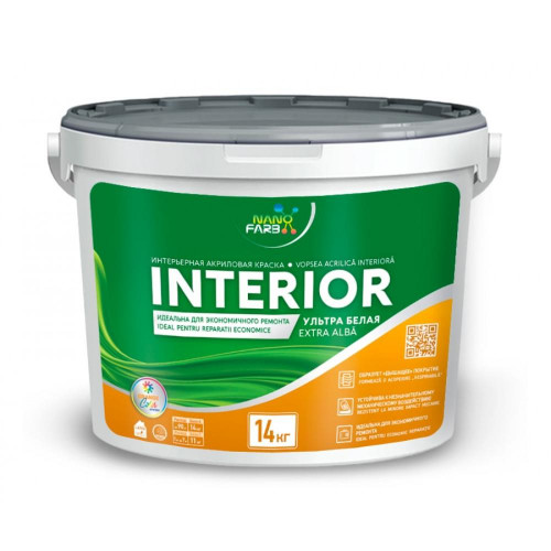 Vopsea de interior INTERIOR Nanofarb 7.0kg