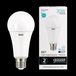 Bec LED Gauss Elementary A67 30W E27 4100K 1/10/50