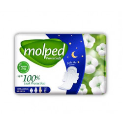 MOLPED Absorbante critice Night Pure&Soft 6buc