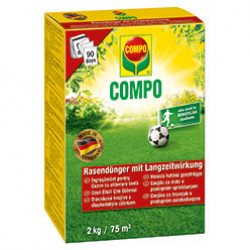 Compo Удобрение для газонов Compo долговременный эффект 2 кг