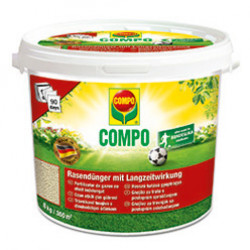 Compo Удобрение для газонов Compo долговременный эффект 8 кг