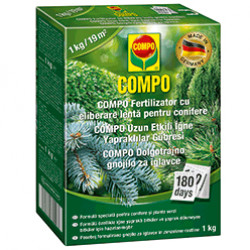 Compo Удобрение для хвойных растений Compo долговременный эффект 1 кг