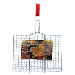 Решётка для гриля BBQ  с деревянной ручкой (42 см x 30 см)