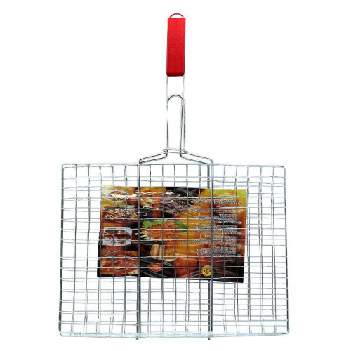 Решётка для гриля BBQ  с деревянной ручкой (42 см x 30 см)